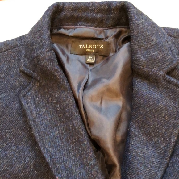 Talbots Aberdeen wool navy blazer - Picture 3 of 7